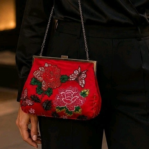 Butler wilson red - butler, beaded